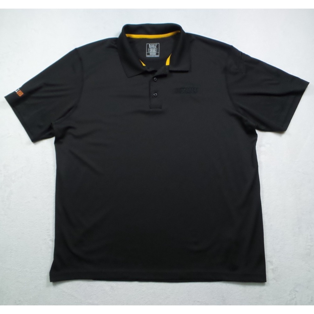 5.11 Tactical Shirt Mens Size XL Black Performance Polo Short Sleeve NASCAR